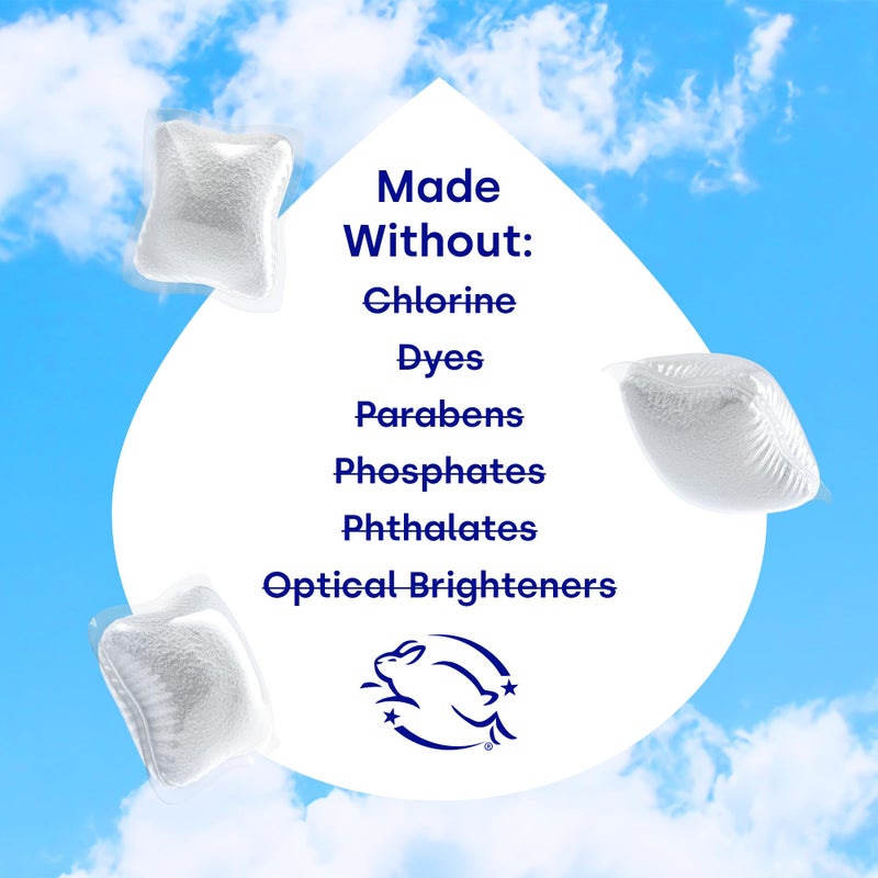Dropps Oxi Booster Pods, Unscented (64 Pods) - Chlorine-Free Bleach Alternative Biobased Laundry Whitener & Stain Remover for Extra Tough Stains - Fragrance-Free & Hypoallergenic for Sensitive Skin - Image 5